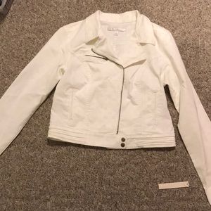 White jean jacket